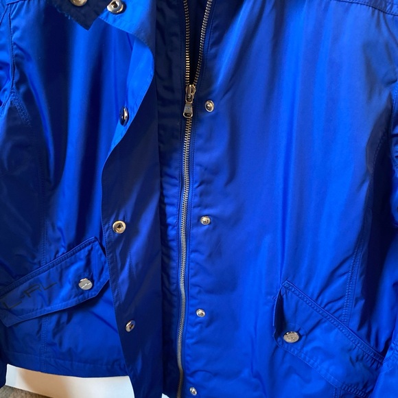 Lauren Active by Ralph Lauren vintage blue windbreaker bomber jacket - Picture 4 of 6